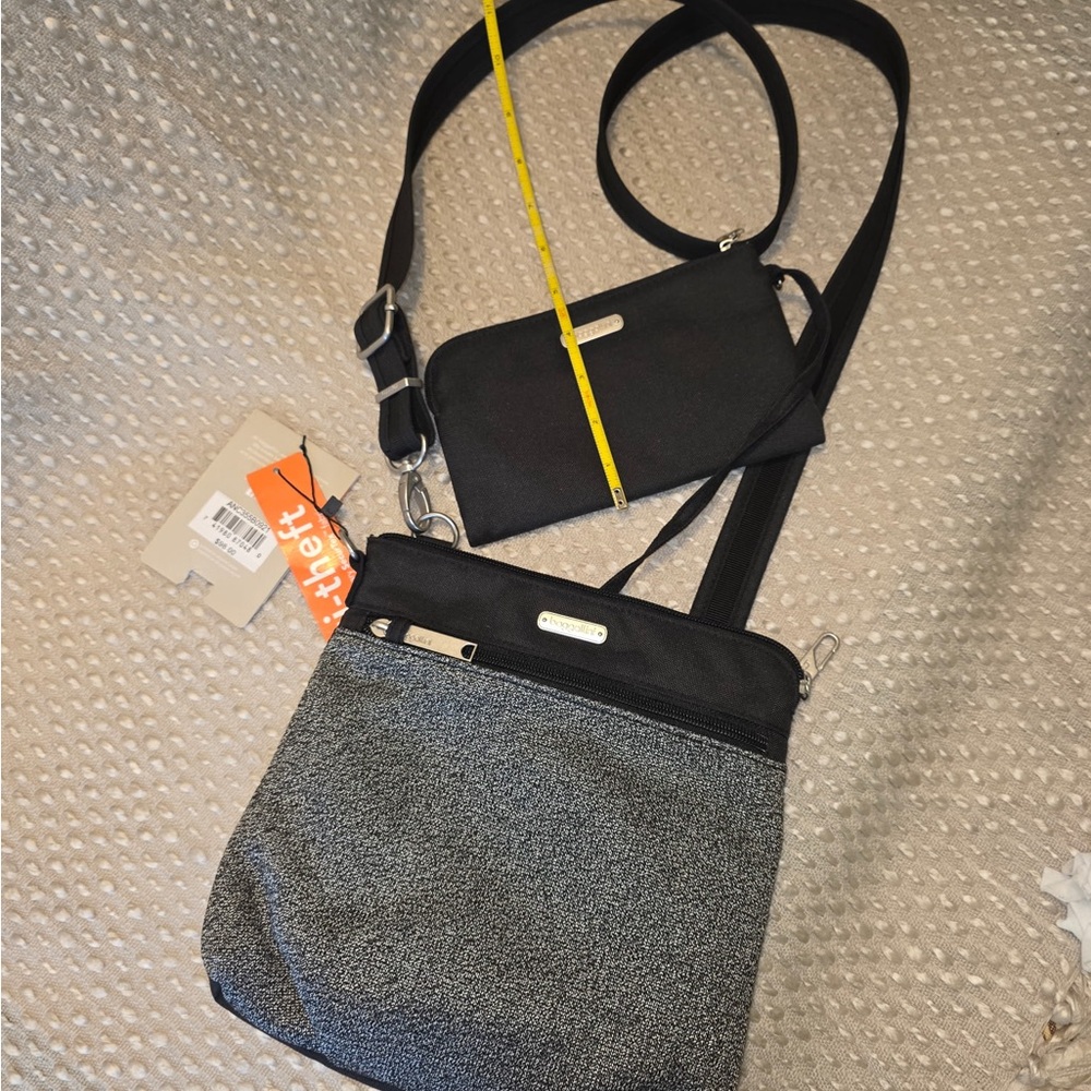 Baggallini Charcoal and Black Crossbody Bag - Picture 8 of 10